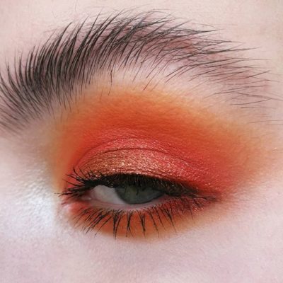 orange juice & glitters eye look onirica